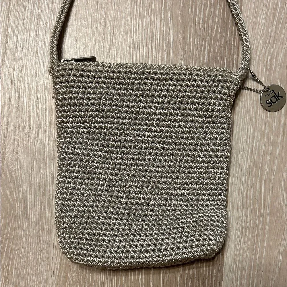 The Sak Knit Mini Crossbody Boho Tan